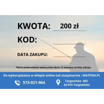 KARTA PODARUNKOWA - 200 PLN